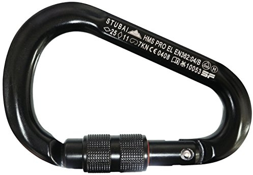 Stubai HMS Pro Carabine d'escalade Mixte Adulte, Rouge, Size 25