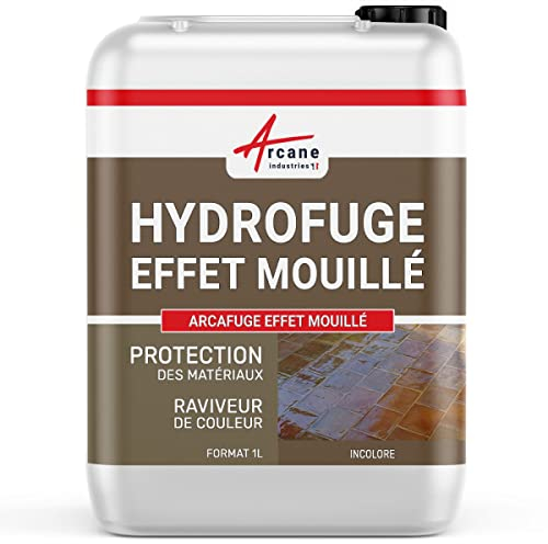 Imperméabilisant, hydrofuge, effet mouillé, oléofuge, anti tache, sol, mur, façade: Arcafuge effet mouillé - 1 L (jusqu'à 10m²) - ARCANE INDUSTRIES