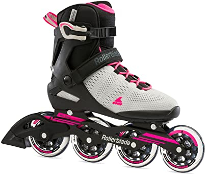 Rollerblade Sirio 90 Inline-Skate Grigio Chiaro/Rosa 40.5