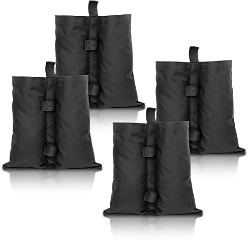 Gimisgu Lot de 4 poids de pavillon de qualité supérieure - Pieds lestés - Noir