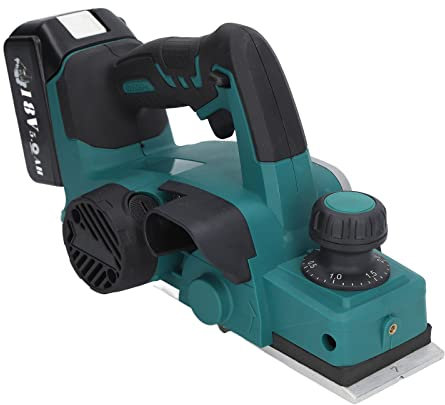 Rabot à Main, Indicateur de Niveau de Batterie 18V Rabot électrique 12000RPM pour le Travail du Bois
