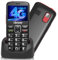 uleway 4G Telefono Movil para Mayores, Teléfono Móvil Libres Mayores con 2.4 Pantalla Grande, Teclas Grandes, Botón SOS, Bases de Carga, Regalos Personas Mayores(Negro)