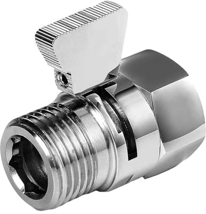 Absperrventil 1/2 zoll, Dusche Head Absperrventil,Eckventil Wasserstopper, Duschkopf Ventil, Absperrventil,Duschkopf Absperrventil, Wasser Absperrventil, für Duschköpfe, Handbrausen, Brausearme