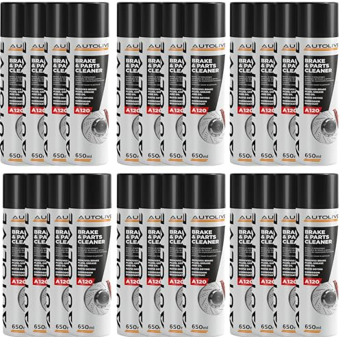 AUTOLIVE GROUP Limpiador de Frenos y Embrague Pack de 24 - Brake & Parts Cleaner - Ayuda a Eliminar Aceites, Grasas, Alquitrán, Resina y Pegamento - No Daña Articulaciones ni Juntas 650 ml