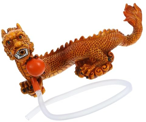GOOHOCHY Dragon Shaped Fountain Spitter Decoration for Fish Tank Compact Water Feature for Aquarium Unique Home Decor Serene Water Indoor Relaxation Ornament