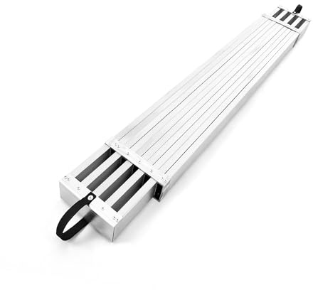 Telescoping Aluminum Work Plank Platform, 8-13 ft, 440 LB Capacity, Portable Adjustable Scaffold Plank with 12.5 in Wide Non Slip Surface for Painter Contractor