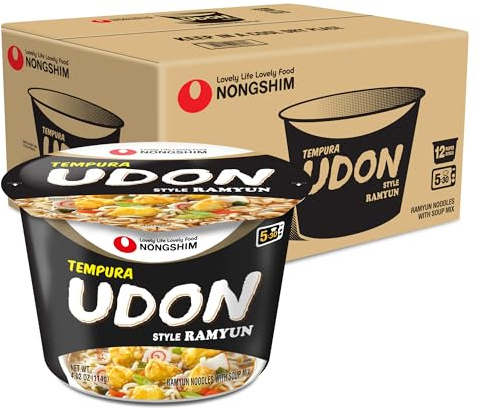 Nongshim Japanese Style Udon Big Bowl 114 Grams (Pack of 16)