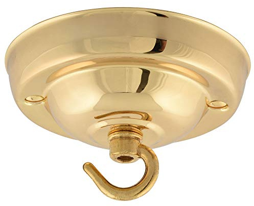 ElekTek Takrosett Ø 108 mm krokrok, med färgpulverlackerad metallfinish för upphängda armaturer och ljusstakar i mässing
