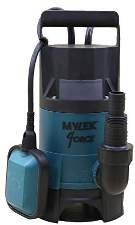 MYLEK Submersible Water Pump 400W Electric for Clean or Dirty Water with Float Switch, 8000L/H, 10M Power Cable - for Floods, Pools, Wells, Pond, Hot Tubs