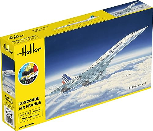 HELLER JOUSTRA Maquette Avion : Starter Kit : Concorde Air France