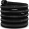 tillvex Poolschlauch Made in Germany | Schwimmbadschlauch mit Muffen | Solarschlauch für Pool und Schwimmbecken | Saugschlauch | Pumpenschlauch | flexibler Wasserschlauch (Schwarz, 8m / 32mm)