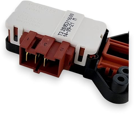 DL-pro Türverriegelung für Beko Blomberg 2805310800 Metalflex ZV-446 T3 Rold DA046 44683188 Verriegelungsrelais Relais Türschloss Verriegelung Türkontaktschalter Türschalter für Waschmaschine