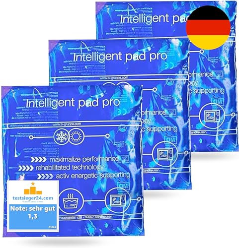 9x Premium Kühlpads Kühlakkus Gel blau, 16x16 cm - Kühl & Kaltkompresse - Wärmekissen & Kühlpacks - Kühlkissen - für Weisheitszahn, Schmerzen & Fieber - Kinder & Erwachsene