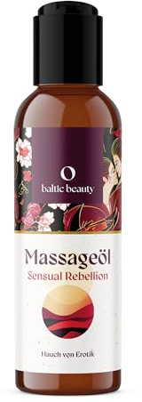 Baltic Beauty Exclusivo aceite de masaje – Sensual Rebellion – Aceite de masaje de alta calidad para masajes sensuales y relajantes con aroma seductor e ingredientes nutritivos