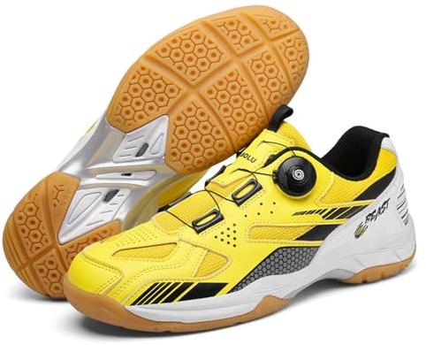 ForceRoute Badminton Baskets,Tennis De Table Chaussures,Chaussures De Badminton pour Hommes,Chaussures De Tennis De Badminton,Unisexe Adolescents,Mesh LéGèRe,pour La Courge De Racquiet.