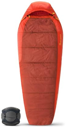 SEA TO SUMMIT - Hamelin Schlafsack aus Kunstfaser Regular (–1 °C) - Konturiert - Free-Flow-Reißverschluss - Revive Loft-Isolierung - RCS-Recyclingmaterialien - Camping & Wanderungen - Rot - 1.124 g