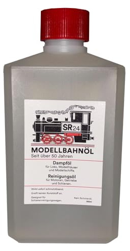 R24 Modellbahnöl Dampf- und Reinigungsflüssigkeit für Modellbahnen in praktischer 500ml Flasche