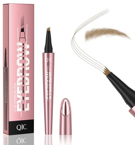 Lápiz de Cejas Waterproof, Eyebrow Pencil de Precisión, Fácil de Usar, Color Natural y Cruelty-Free para Cejas 3D Perfectas (01 Light Brown)