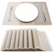 SueH Design Gewebte Platzsets Tischsets 8er Set Vinyl Hitzebeständig Platzdeckchen Antifouling und Waschbar 45 cm * 30 cm, Mehrfarbig
