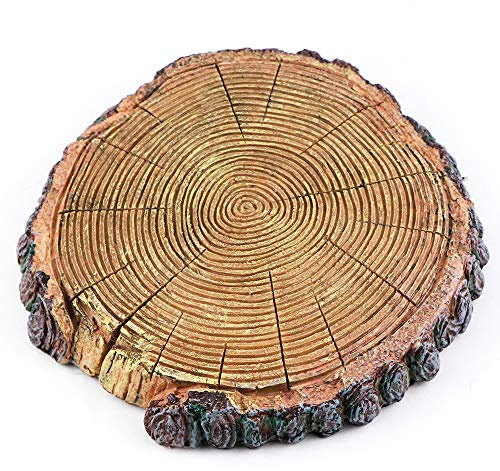 AQUA KT Schildkröten Holz Sonnendock Schwimmende Insel Baumstumpf Schweben Plattform mit Saugnapf für Reptilien Amphibien Terrarien Habitat