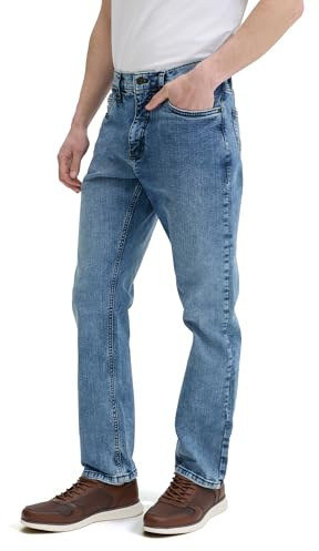 Urban Star Men's Stretch Jeans – Relaxed Fit Straight Leg Denim – Ultimate Comfort Superflex Jeans Medium Blue 36W x 30L
