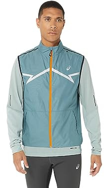 ASICS 2011C874-400 LITE-SHOW VEST Jacket Hombre FOGGY TEAL Tamaño M