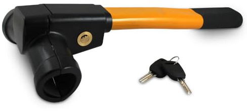 Bituxx Universal Lenkradsperre Lenkradkralle Lenkradschloss Diebstahlsicherung Radschloss mit 2 Schlüssel für Auto PKW