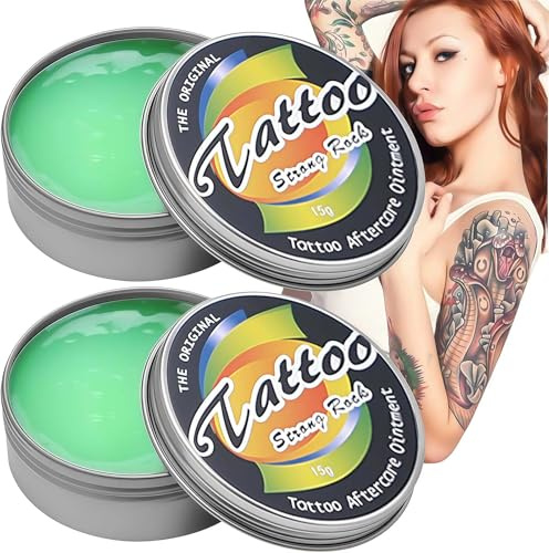 2PCS Tattoo Body Moisturizer Tattoo Care Cream Moisturizes, Brightens and Enhances Tattoo Color Daily After Tattooing