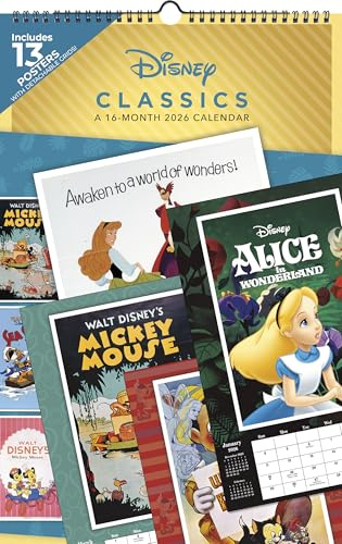 Calendario 2026 Disney Classic Posters oversize