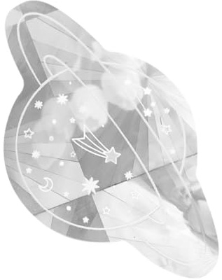 iplusmile Pegatina Anticolisión Autoadhesiva Con Diseño De Planeta Para Decoración De Ventanas Vinilo Transparente Con Efecto Prisma Fácil De Aplicar y Reutilizable Para Hogar y Cocina