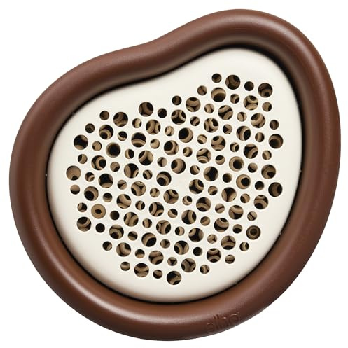 Elho Organic Bee Hotel 25cm - Insektenhotel für Bienen - 100% recyceltes Plastik - L27.4 x B16.8 x H25.4 cm - Braun/Chestnut Brown