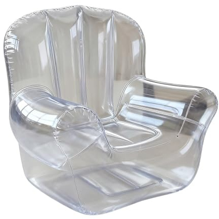 Sucritude Sillones Hinchables para Adultos | Sillón Inflable de Aire para Exterior Sofá | Sofá Cómodo Transparente para Relajación en Jardín Balcón Piscina Dormitorio Exterior