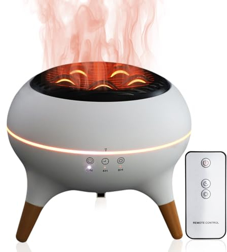 HONEYYEAR 300ml Essential Oil Scent Diffuser, Aroma Diffuser with Remote Control, Mist Humidifier with 7 Colors LED Lights and Timer function for Home, Office, Yoga, Relaxation & Better Sleep