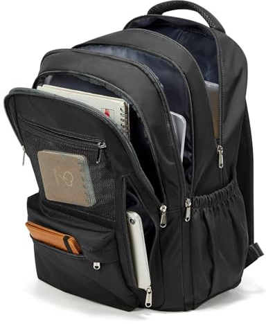 pectodox Sac à Dos Scolaire pour Homme Femme, Léger Sac à Dos Imperméable College, Renforcé Cartable avec Multi-poches, Loisir Backpack pour Lycée Université Fille Garçon