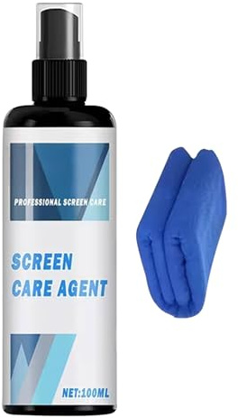 Pulitore per schermo del telefono, 100 ml, lucidante per display, tergicristallo per occhiali, aggiornamento con spray anti-appannamento, cura elettronica, illuminante monitor per computer