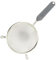 FACKELMANN 42340 Abtropfsieb, verzinnt, Kunststoffgriff, 14 cm