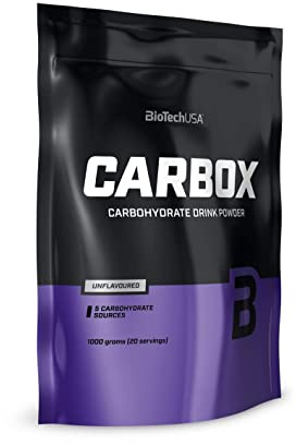 BioTechUSA Carbox, Boisson en poudre contenant 5 types de glucides, 1 kg, Sans parfum