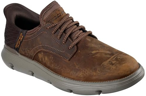 Skechers Herren Garza Gervin Sneaker, Braun, 47.5 EU Weit