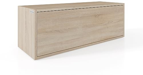 PLATAN ROOM Hängeschrank Schrank 60 cm 80 xm 100 cm Küchen-Klapphängeschrank für Bad, Flur, Wohnzimmer Wandschrank (Sonoma Eiche, 100 x 35 x 35)