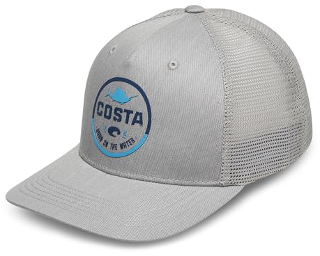 Costa Del Mar Insignia Trucker Hat Grey