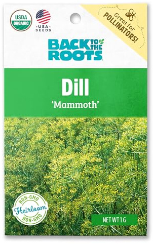 Back to The Roots 100% Organic Seed Packet - Dill 'Mammoth' 1g
