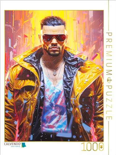 CALVENDO Puzzle Glowing Cyborg | 1000 Teile Lege-Größe 48 x 64 cm Foto-Puzzle für glückliche Stunden