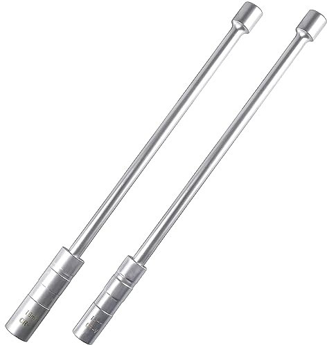 AZKEEGREY 2 Stück Zündkerzenschlüssel Set 14mm und 16mm Magnet mit Lange Stange Universal, Zündkerzenschlüssel Satz Werkzeuge