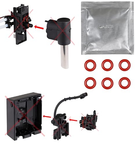 Wartungssatz Dichtung O-Ringe kompatibel mit Siemens EQ9 EQ7 & Bosch VeroBar Gaggenau CM Kaffeemaschinen für Kaffee Auslauf & Milchaufschäumer | inkl. 3 gr. Beutel Silikonfett Snapworld-Kaffee