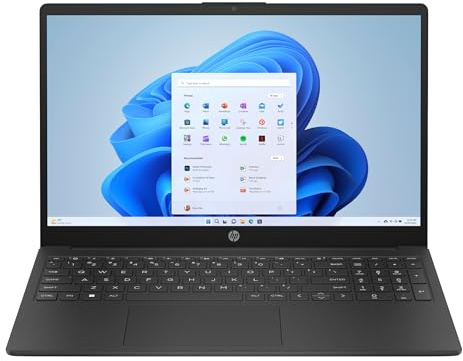 HP 15-fc0036na 15.6” FullHD – Ryzen 5 7520U (2.8/4.3GHz), 8GB LPDDR5, 512GB PCIe Gen 4.0x4 NVMe, AMD Radeon Graphics, WIFI 6 & BT 5.3, Dual Speakers, Webcam, UK Keys, Windows 11 Pro (Renewed)