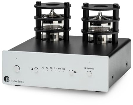 Pro-Ject Tube Box E - Dual-Mono Valve Phono Preamplifier (Silver)