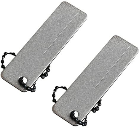 Zerodeko Kleiner Diamant Schleifstein Satz Tragbarer Kompakter Outdoor Anspitzer für Angelhaken und Schneidwerkzeuge Leicht zu Reinigen zum Schärfen Kleiner Werkzeuge