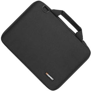 budiniao Stötsäker laptopväska för män och kvinnor Vattentät och elegant anteckningsbokväska Bärbar kontorslaptop Netbook Datorportföljer Stötsäker