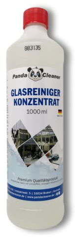 PandaCleaner Glasreiniger Konzentrat - 1000ml Glasreiniger Fenster - Fensterreiniger Konzentrat für streifenfreie Reinigung - Für alle Fenstersauger (1000ml)