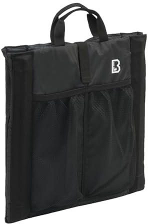 BRANDIT SITZMATTE MIT Tasche FALTBAR 2in1 Outdoor Trekking Matte Jagd UNTERLAGE, Farbe:Schwarz